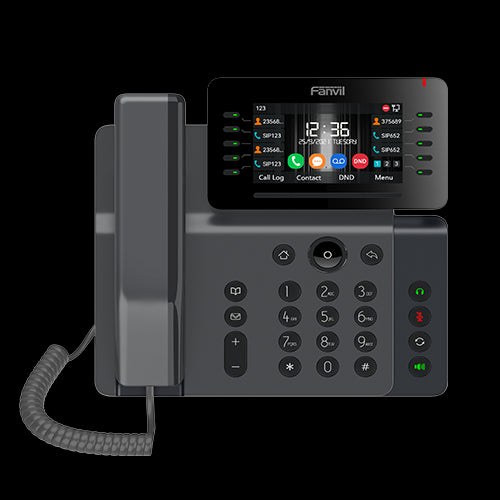 Fanvil V65 Prime Business Phone, 4.3' Adjustable Screen, built-in BT and Wi-Fi, 20 Lines, 45 DSS Keys, HD Voice Quality, SBC Ready, 2 Years WTY Fanvil V65 Prime Business Phone, 4.3' Adjustable Screen, built-in BT and Wi-Fi, 20 Lines, 45 DSS Keys, HD Voice Quality, SBC Ready, 2 Years WTY